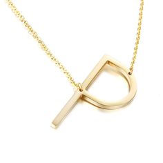 PRICES MAY VARY. 【18K Gold Plated】Our Large Initial Necklace is made of high quality stainless steel. Featuring a delicate vacuum electroplating process, it glistens in sunlight and does not fade. 【Dimension】Sideways Initial Necklace Length:18"+2” Extension chain, Large Initial pendant: about 1”*1.5” 【Perfect Gift】Our sideways large initial pendant necklace is packed with love in a Velvet bag. It's a perfect gift for your best friend, daughter, wife, mom, and even grandmas love them too. Persona P Monogram, Unique Monogram, Sideways Initial Necklace, Personalized Makeup Bags, Necklace Big, Big Letters, Letter Pendant Necklace, Initial Pendant Necklace, Monogram Necklace