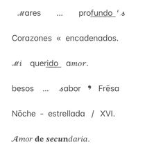 some type of text that has been written in spanish and english on the same page