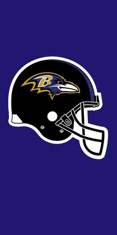 a baltimore football helmet on a blue background