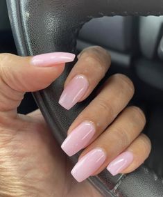 Baby Pink Nails, Milky Nails, Casual Nails, Classy Acrylic Nails, Pink Nail, Pink Acrylic Nails, Neutral Nails, Fire Nails, Pretty Acrylic Nails