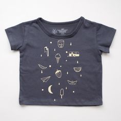 AVAILABLE NOW!  100% GOTS certified organic cotton in charcoal, printed with our… Eco Baby, Baby Style, Tiny Humans, Kids Style, Find You, Novelty Print, Non Toxic, Baby Prints, Cool Baby Stuff