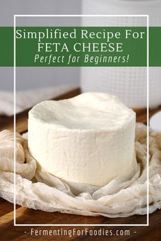 Block of homemade feta cheese Diy Feta Cheese How To Make, How To Make Farmers Cheese, How To Make Feta Cheese, Diy Feta Cheese, Gallon Of Milk