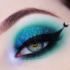 Starting Makeup, Disney Eye Makeup, Disney Makeup, Mermaid Makeup, Creative Eye Makeup, Crazy Makeup