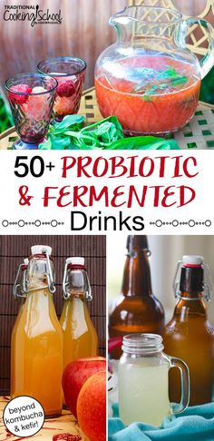 the cover of an article about probiotic and fermented drinks, including apple cider