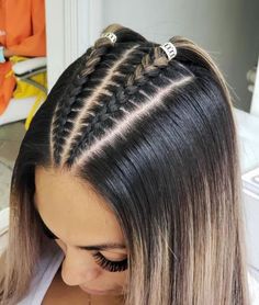 Cool Braid Hairstyles, Cornrow Hairstyles, Easy Hairstyles For Long Hair, Box Braids Hairstyles, Aesthetic Hair, Hair Hacks, Hair Looks