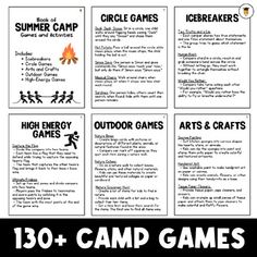 the camp games are great for kids to play