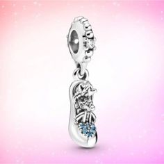 Brand New! .925 Silver For Pandora Bracelets Cinderella Glass Slipper Shoe Charm With Mice Charm No Box Included Cinderella Pandora, Cinderella Glass Slipper, Cinderella Slipper, Jewelry Pandora, Pandora Disney, Disney Cinderella, New Charmed, Pandora Silver, Glass Slipper