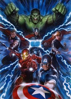 an image of the avengers movie poster