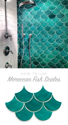 how to use moroccan fish scales in your bathroom