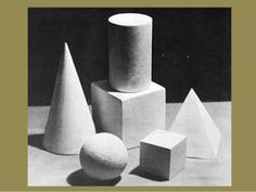 several different shapes and sizes of cement