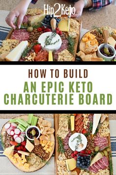 Charcuterie Board With Pickles, Deli Meat Charcuterie Board, How To Display Meats On Charcuterie Board, Keto Friendly Foods, Elegant Charcuterie, Fruit Boards