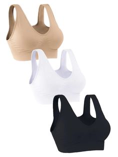 PRICES MAY VARY. Soft and comfortable sports bra: Enjoy maximum comfort and support during your outdoor activities and daily life. We use high-quality, breathable and quick-drying materials: stay cool and dry, even during the most intense workouts. Seamless and underwire design: perfect to avoid irritation or chafing. Provide a feeling of lightness and maximum comfort! Removable Fillers: Customize the fit and shape to your preferences and needs. Offers perfect support. V-neck: a touch of style that enhances your figure and keeps you elegant while you exercise. Modern Design: Our sports bra offers a contemporary design that complements your active lifestyle, providing comfort and style in one. Sports Workout, Medium Support Sports Bra, Seamless Sports Bra, Padded Sports Bra, Daily Routines, Yoga Bra, Workout Fitness, Intense Workout, Active Lifestyle