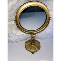 Preowned, In Great Condition Smoke Free And Pet Free Home Send Reasonable Offers Only Decline/Ignore Low Ball Offers Vanity Desk Mirror, Black Mittens, Gold Vanity, Lace Apron, Beret Style, Friends Episodes, Glossier Pink, Desk Mirror, Halo Headband