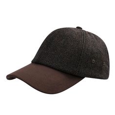 PRICES MAY VARY. Tweed ball cap: main fabric 50% wool and 50% polyester, cotton sweat band, breathable and comfortable Adjustable baseball hat circumference: 57-60cm (22.4-22.5 inches), for head size 22 1/2-23 1/2, Brim:2.5"(6.5cm) Woolen baseball cap hat, 6 panel, low profile, unstructured crown, low Fitting. Unstructured hats are softer, more comfortable and easier to store Adjustable metal buckle in the back of the hat allows for a comfortable fit The tightly woven wool keeps you comfortable Adjustable Wool Snapback Baseball Cap, Wool Baseball Cap For Fall, Casual Wool Baseball Cap For Fall, Brown Wool Six-panel Hat, Brown Fall Baseball Cap For Outdoor, Brown Wool Visor Hat, Casual Outdoor Hat With Herringbone Pattern, Brown Winter Snapback Hat, Casual Tweed Hat With Curved Brim