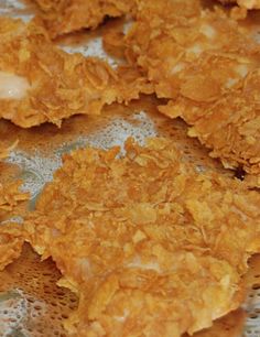 some fried food is sitting on a table