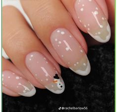 Snow Nail Designs, New Year Nail Art Designs, Snowy Nails, Nails Snow, Snow Nails, Snowman Nails, Easter Nail Designs, Cute Simple Nails, Christmas Nails Easy