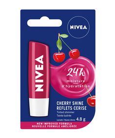 nivea cherry shine gel lip bale