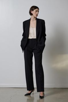 Crafted from soft suiting fabric, these relaxed fit trousers are versatile enough to dress up with the Fairfax Blazer or dress down with a tee or sweater. A wardrobe staple that's both comfortable and timeless making it perfect for any occasion. Straight Hem Bottoms For Office In Fall, Timeless Wool Pants For Fall, Chic Wide Leg Pants With Welt Pockets For Tailoring, Timeless Fall Workwear Pantsuit, Chic Wide Leg Pants With Welt Pockets, Fall Wide Leg Pants For Office, Chic Wide Leg Pants With Straight Hem For Fall, Fall Wide Leg Pants For Office With Straight Hem, Fall Office Pants With Straight Hem