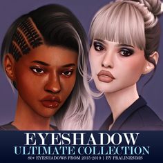 EYESHADOW Ultimate Collection | Patreon Black Eyeshadow, Sims 4 Game, Sims 4 Cc, Looks Great, Skin