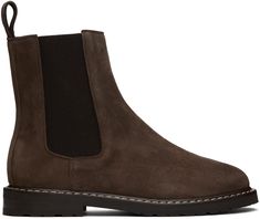 Legres Brown Suede Chelsea Boots Brown Suede Chelsea Boots, Suede Chelsea Boots, Brown Suede, Boot Shoes Women, Chelsea Boots, Apparel Accessories, Dark Brown, Rubber Sole, Chelsea