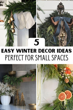 You don't need to invest a ton of money or energy into decorating for the winter holidays. These easy, affordable ideas will create a festive atmosphere in your space and carry you through the holidays and beyond! CLick through to discover 5 easy decor themes on the blog today- Easy Winter Decorations, Winter Decor Ideas, Easy Decor, Decor Themes, Winter Home, Winter Home Decor, Winter House, Simple Decor, Home Decor Ideas