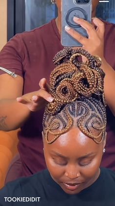 Protective Style Braids, Hair Expo, Shaved Hair Designs, African Hair Braiding Styles, Braided Bun Hairstyles, Braids Hairstyles Pictures, Hair Done, Hair Tutorials For Medium Hair