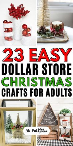 Dollar store Christmas crafts are perfect for creating cheap holiday decor ideas. From easy DIY Christmas wreaths to handmade Christmas ornaments, these affordable Christmas crafts will make your home festive without breaking the bank. Try making dollar tree Christmas decor or easy Christmas gifts for friends and family. Whether you're looking for Christmas crafts for kids or elegant Christmas decorations, these simple Christmas craft ideas will help you add a personal touch to your home. Diy Christmas Gifts Dollar Tree, Christmas Crafts Ideas, Christmas Crafts Diy Gifts, Dollar Tree Gifts, Affordable Christmas Gifts, Dollar Tree Christmas Decor, Dollar Store Christmas Crafts, Cheap Christmas Diy, Christmas Craft Ideas