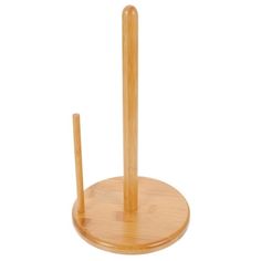 a wooden stand with two sticks on it and one stick sticking out of the top