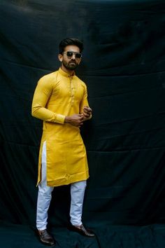 wedding clothes for men haldi Haldi Ceremony Outfit For Men, Men Video, Ceremony Outfit, Indian Wedding Clothes For Men, Haldi Ceremony Outfit, Wedding Kurta, Wedding Kurta For Men, Haldi Outfits, Haldi Outfit