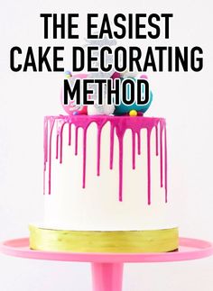 the cake decorating method is easy to do and it's great for beginners