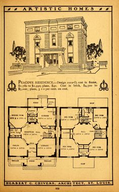 an old house with two floors and three stories on the first floor, as well as another