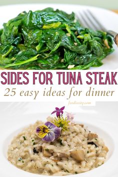 the side dishes for tuna steak are easy to make, and they're delicious