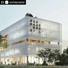 an architectural rendering of the bau haus brial's new office building