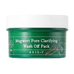 PRICES MAY VARY. Mugwort Pore Clarifying Wash Off Pack is a face mask which features 61% mugwort extract as its main ingredient. It also features adzuki beans for gentle exfoliation, mung beans, and heartleaf. This clay mask is suitable for all skin types. It provides gentle exfoliation and revitalizes the skin by promoting the regeneration of skin cells. A versatile solution, effectively addressing acne while boosting skin brightness. Bid farewell to blemishes and welcome a more radiant complex Axis Y, Adzuki Beans, Clear Pores, Dry Face, Oily Skin Care, Unclog Pores, Clay Mask, Gentle Exfoliator, Clogged Pores