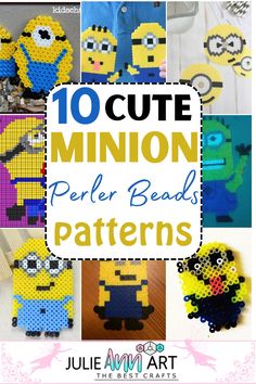 10 cute minion perler bead patterns