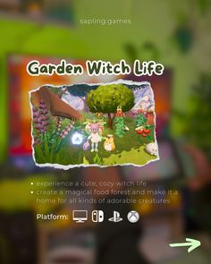 the garden witch life app on an iphone