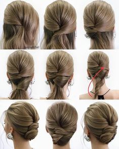 Medium Wedding, Adorable Hairstyles, Wedding Hairstyles Tutorial, Wedding Hair Up, Color Tips, Wedding Updos, Bun Hairstyle, Peinados Fáciles Para Cabello Corto, Hair Homecoming