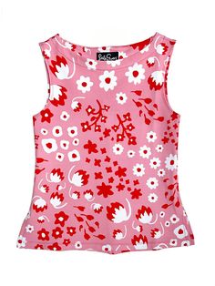 STELLA top Blossom Breeze Pink Feminine Cotton Scoop Neck Top, Fitted Floral Print Scoop Neck Tops, Feminine Cotton Tops With Scoop Neck, Fitted Scoop Neck Blouse For Spring, Feminine Floral Print Stretch Tops, Versatile Pink Stretch Tops, Feminine Stretch Floral Print Tops, Versatile Stretch Pink Tops, Pink Fitted Sleeveless Top