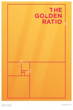 the golden ratto poster is shown on an orange background