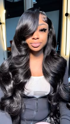 Black Quick Weave, Straight Hairstyle, Sew In Hairstyles, Quick Weave