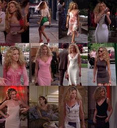 Carrie Satc Outfit, Tv Fashion Icons, Carrie Bradshaw Outfits Summer, Carrie Bradshaw Season 1 Outfits, Carrie Bradshaw Summer Outfits, Satc Fashion, Sjp Fashion, Satc Outfits, Estilo Rachel Green