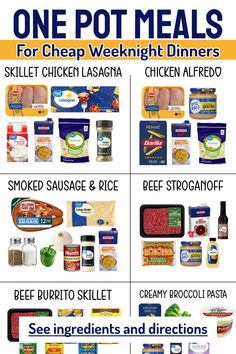 10 Cheap One Pot Dinners For Easy School Night Meals from 20 Cheap Easy Meals We Make To Save Money On Weeknight Dinners School Night Meals, Smoked Sausage Recipes Pasta, Frugal Meal Planning, Cheap Family Meals, Meal Planning Menus, Easy Cheap Dinners, Pot Dinners, Cheap Easy Meals, One Pot Dinners