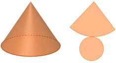 an orange cone and two smaller ones are shown in this image, with the same area for each one to be viewed