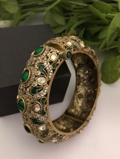 Material:  brass, CZ Stones. Suitable for all kind of outfits like Kurtis lehanga Sarees and Trousers. Arrives in a small plastic box. Highest quality of Craftsmanship. Please let me know if you any questions. Sabyasachi Jewellery Bangles, Lehanga Saree, Jewellery Bangles, Bracelet Indian, Kantha Sarees, Sabyasachi Jewellery, Bracelet Diamond, Bangle Designs, Bangles Jewelry