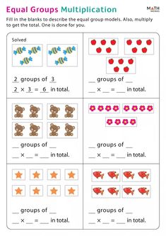 Equal Groups Multiplication Worksheets - Math Monks Multiplication Grouping Activities, Multiplication Equal Groups Worksheet, Grouping Worksheets Grade 1, Multiplication Worksheets Class 2, Multiply Worksheet Grade 2, Multiplication Grade 2 Worksheet, Maths Multiplication Worksheets Grade 1, Multiplication Beginners, Basic Multiplication Worksheets