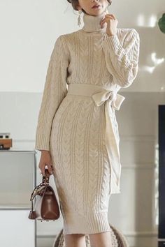 #Winter#WinterOutfits#Fashion2024#SeasonalFashion#WinterTrends#StyleTips#ColdWeatherOutfits#Skirts#Layering#MidiSkirtsIdeas#OutFitIdeas#WinterFashion#WinterOutfitsAesthetic#WinterOutfitsKorean#WinterOutfitsForWomen#ChristmasOutfit Middie Dress, Middy Dress, Winter Office Wear, Knitted Winter Dress, Sweater Dress Casual, Pullover Mode, Dress Stores Online, Long Sleeve Sweater Dress, Long Sleeve Turtleneck