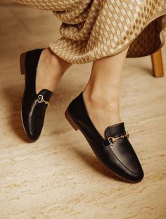 Jill - Noir Passion - Bobbies Spring Buckle Closure Slip-on Loafers, Black Slip-on Tassel Loafers With Leather Sole, Elegant Black Slip-on Tassel Loafers, Classic Black Slip-on Tassel Loafers, Boots Leopard, Horsebit Loafers, Black Patent Leather Slip-on Tassel Loafers, Women's Loafers, Black Colour