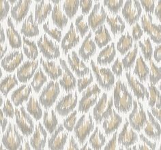 an animal print wallpaper with gold and grey colors