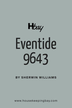 the front cover of hay's eventide 943 by shewin william williams