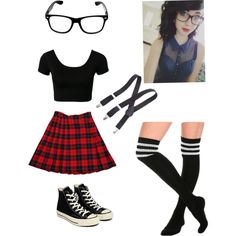 Nerd Costume, Cute Emo Outfits, Punk Rock Outfits, Rock Outfits, Cute Emo, Emo Outfits